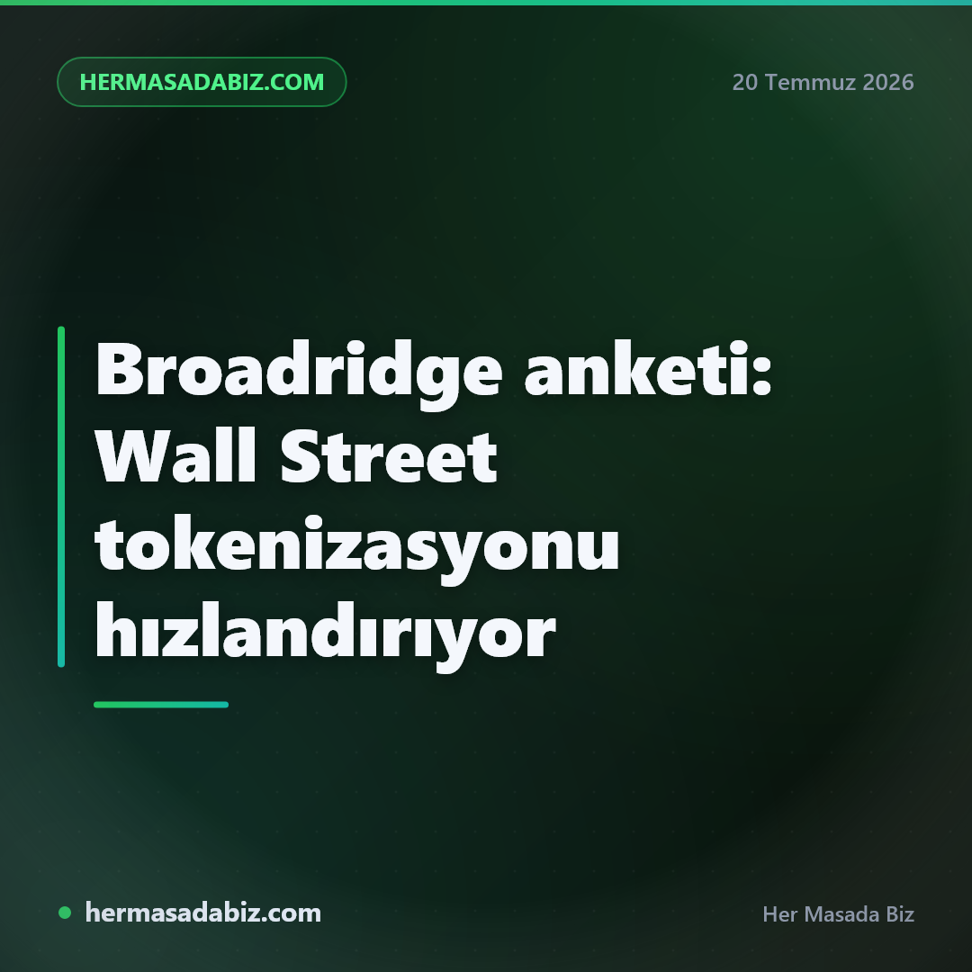 Broadridge anketi: Wall Street tokenizasyonu hızlandırıyor