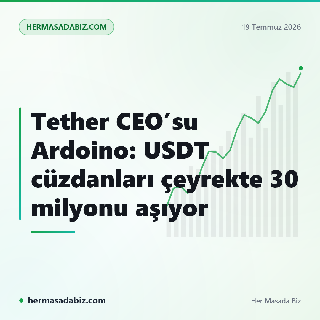 Tether CEO’su Ardoino: USDT cüzdanları çeyrekte 30 milyonu aşıyor