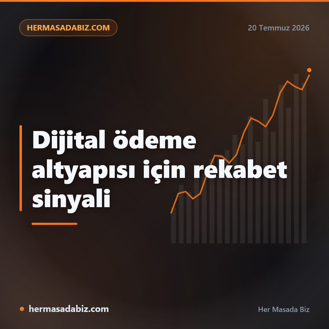 Dijital ödeme altyapısı için rekabet sinyali