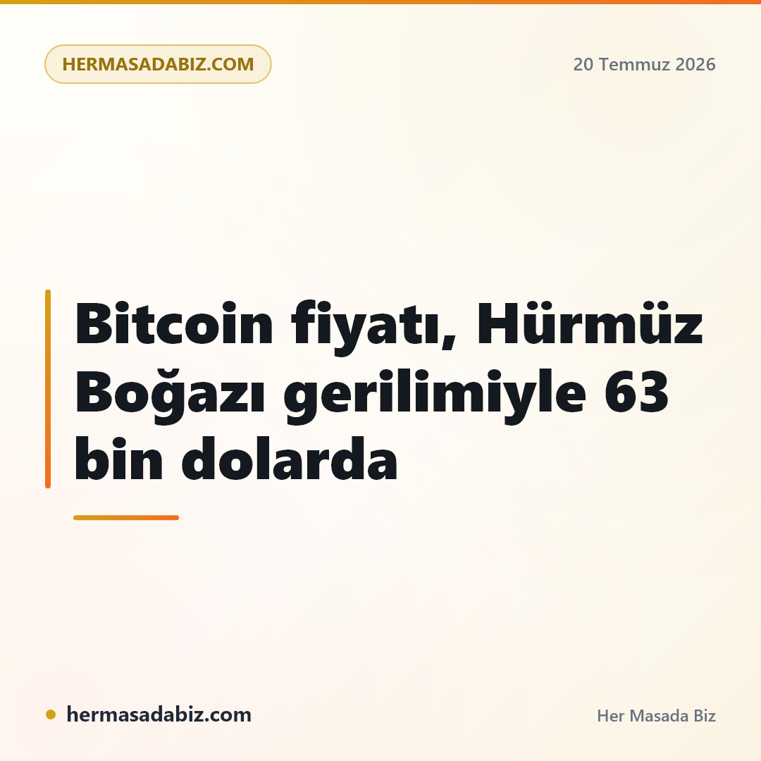 Bitcoin fiyatı, Hürmüz Boğazı gerilimiyle 63 bin dolarda