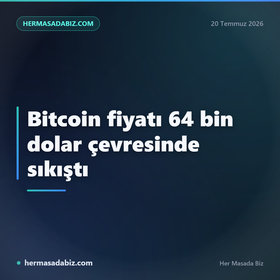 Bitcoin fiyatı 64 bin dolar çevresinde sıkıştı