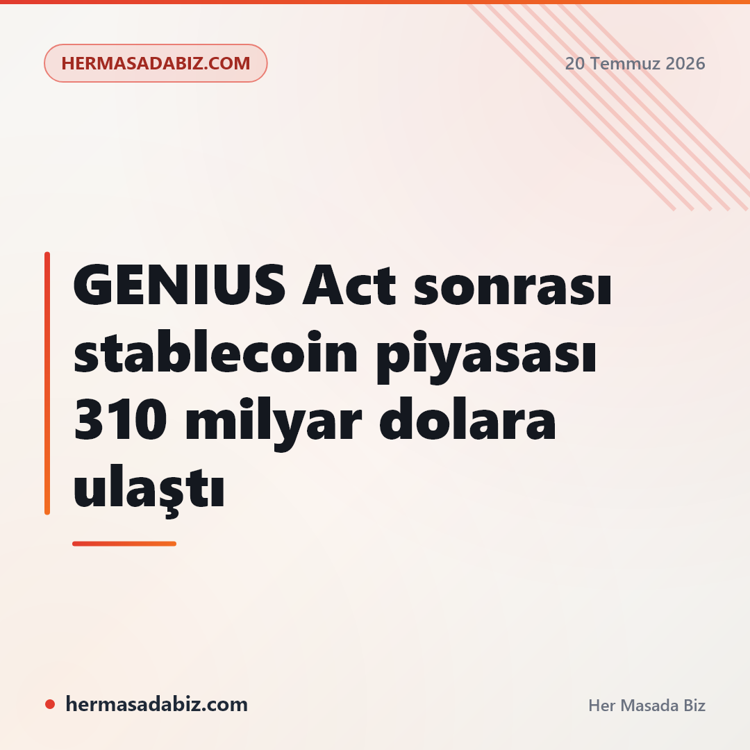 GENIUS Act sonrası stablecoin piyasası 310 milyar dolara ulaştı