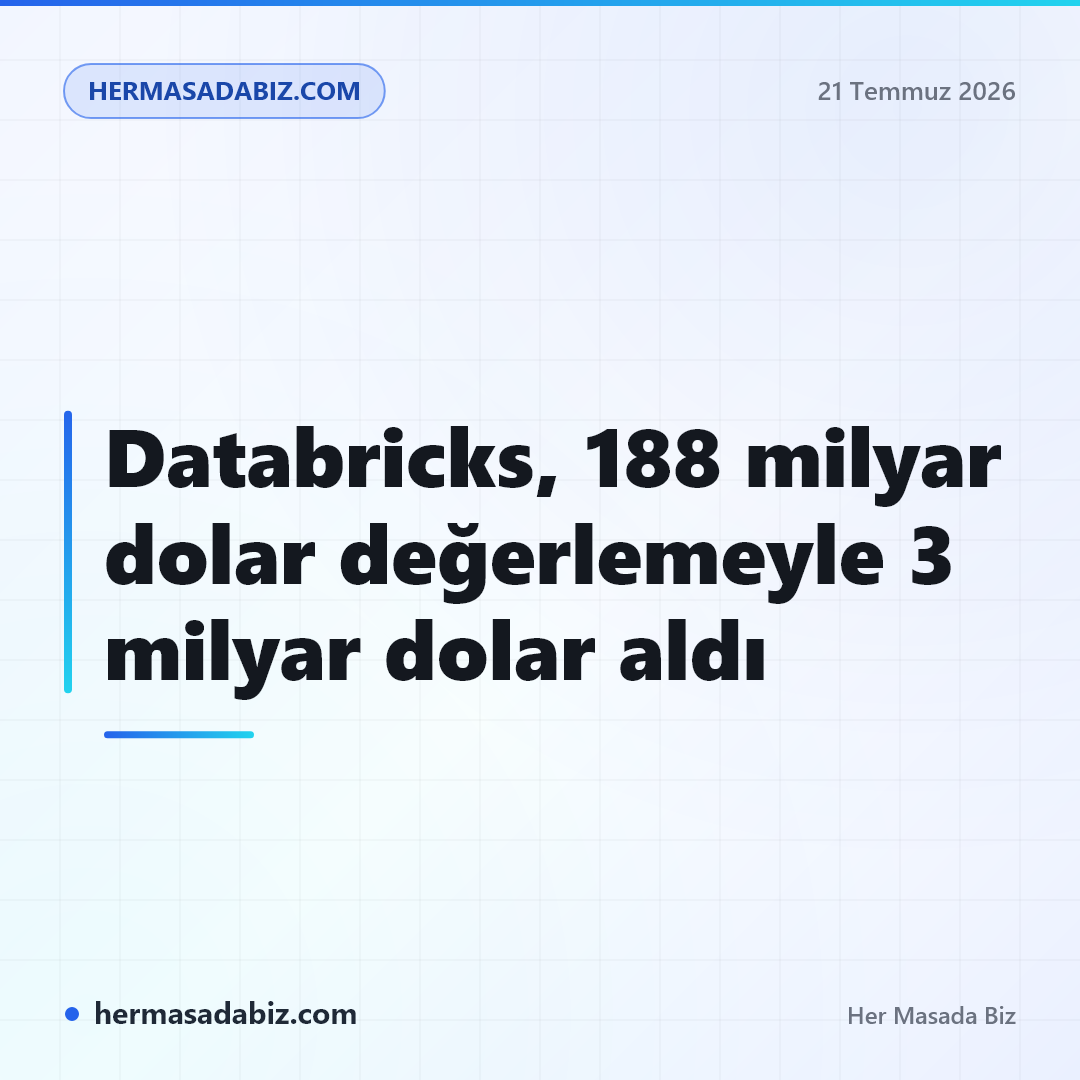Databricks, 188 milyar dolar değerlemeyle 3 milyar dolar aldı
