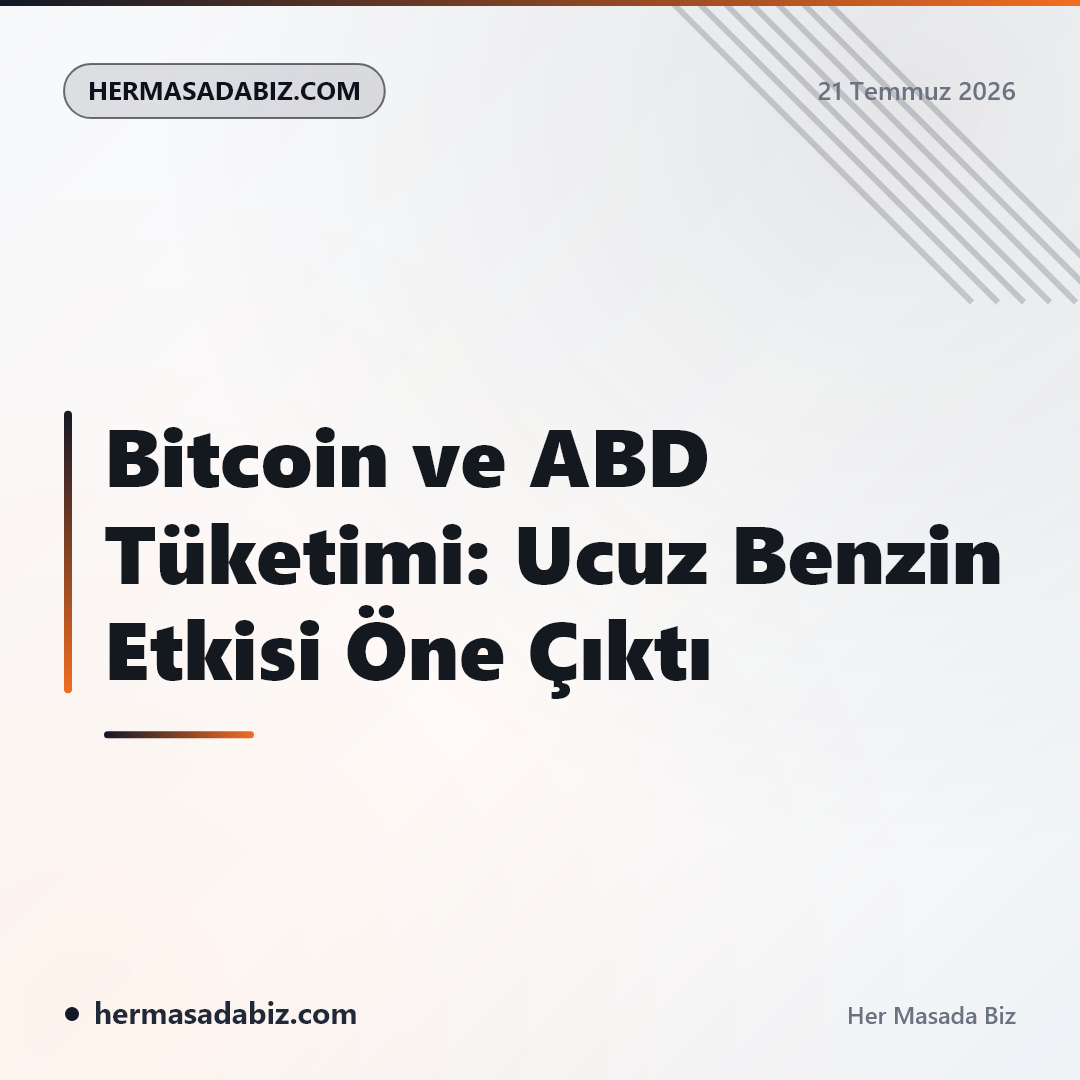 Bitcoin ve ABD Tüketimi: Ucuz Benzin Etkisi Öne Çıktı