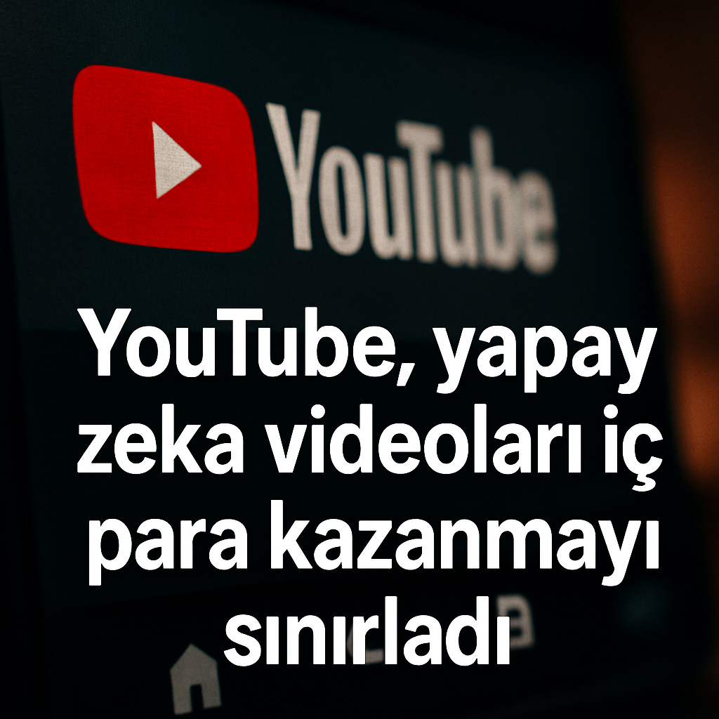 YouTube, yapay zeka videoları için para kazanmayı sınırladı