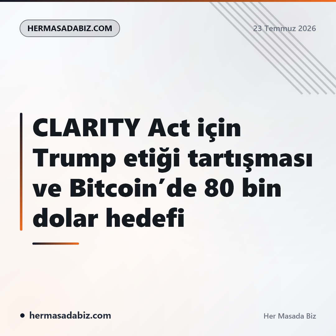CLARITY Act için Trump etiği tartışması ve Bitcoin’de 80 bin dolar hedefi