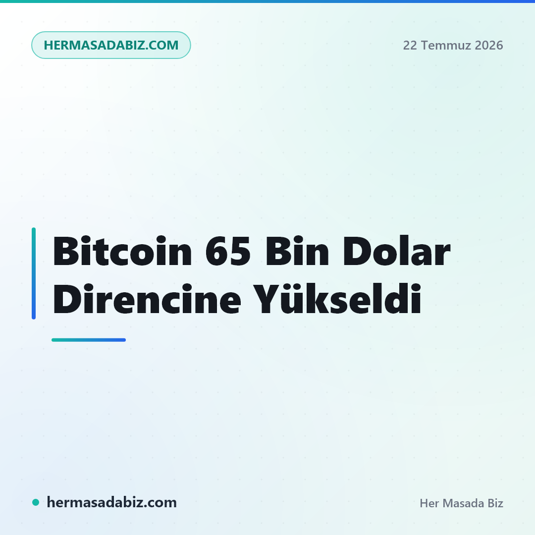 Bitcoin 65 Bin Dolar Direncine Yükseldi