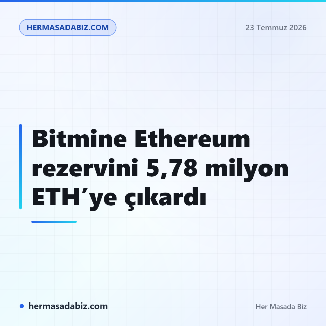 Bitmine Ethereum rezervini 5,78 milyon ETH’ye çıkardı