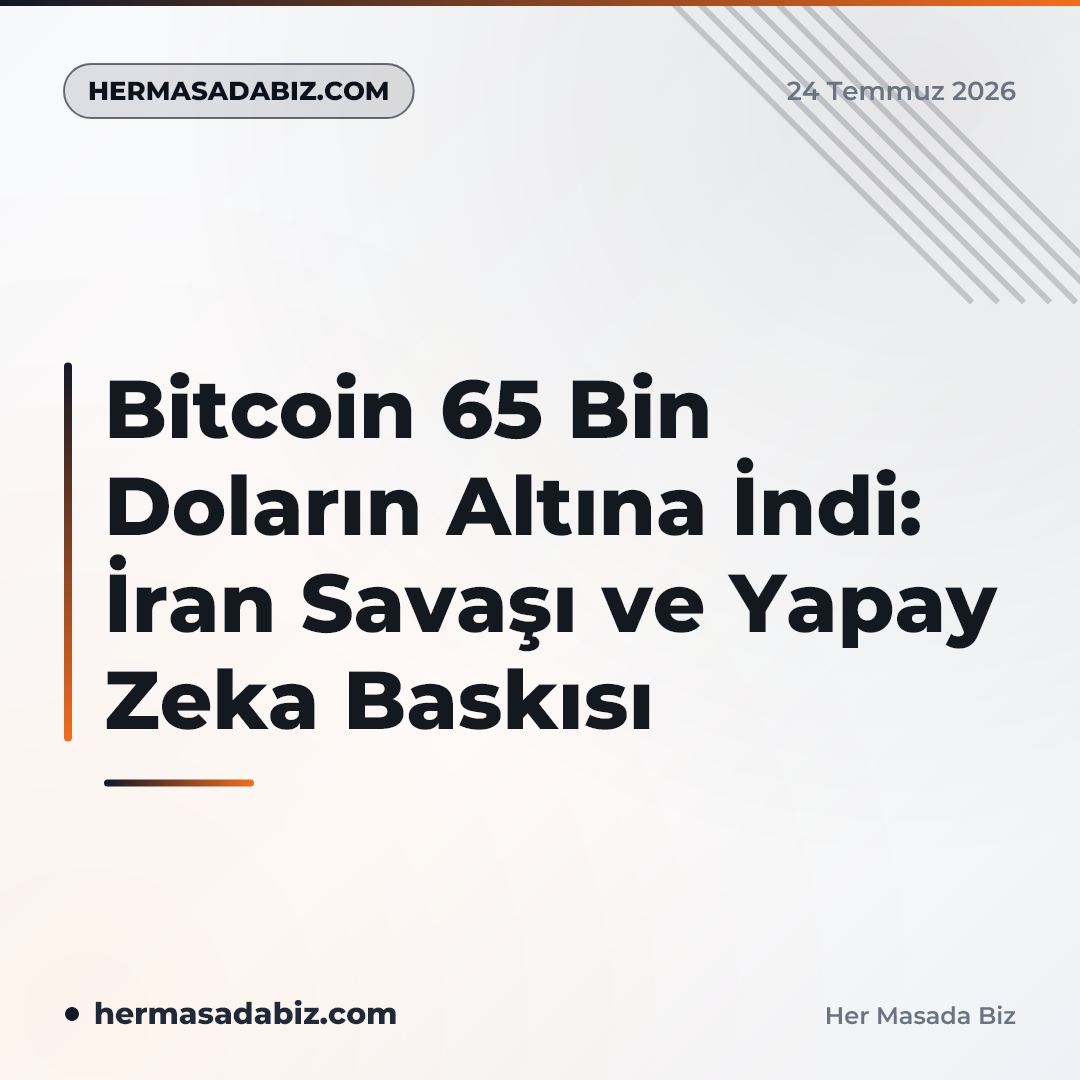 Bitcoin 65 Bin Doların Altına İndi: İran Savaşı ve Yapay Zeka Baskısı