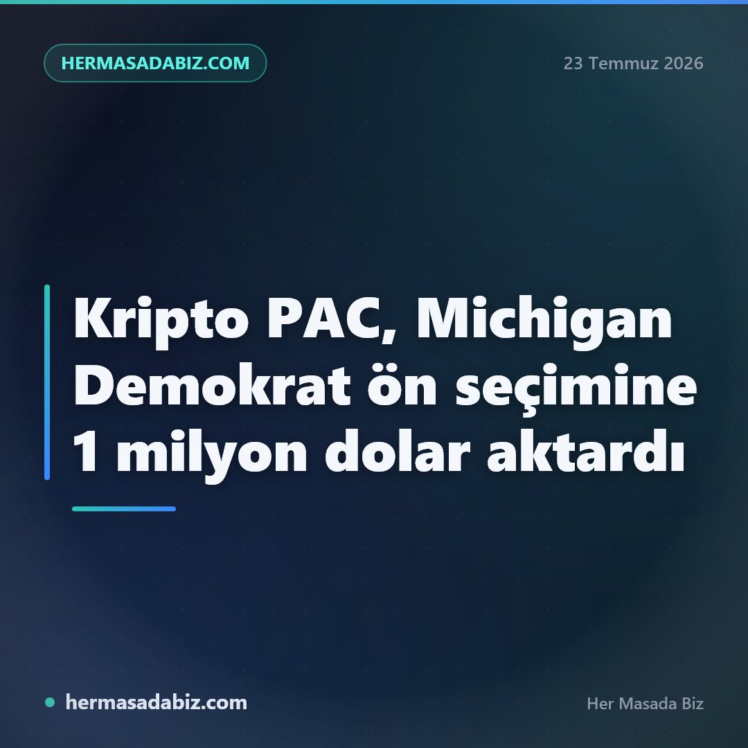 Kripto PAC, Michigan Demokrat ön seçimine 1 milyon dolar aktardı