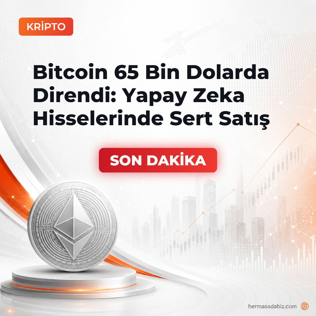 Bitcoin 65 Bin Dolarda Direndi: Yapay Zeka Hisselerinde Sert Satış