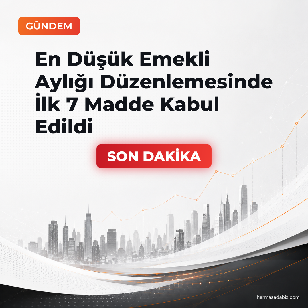 En Düşük Emekli Aylığı Düzenlemesinde İlk 7 Madde Kabul Edildi