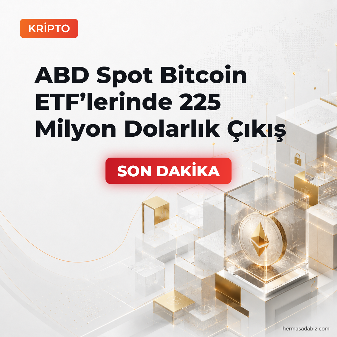 ABD Spot Bitcoin ETF’lerinde 225 Milyon Dolarlık Çıkış