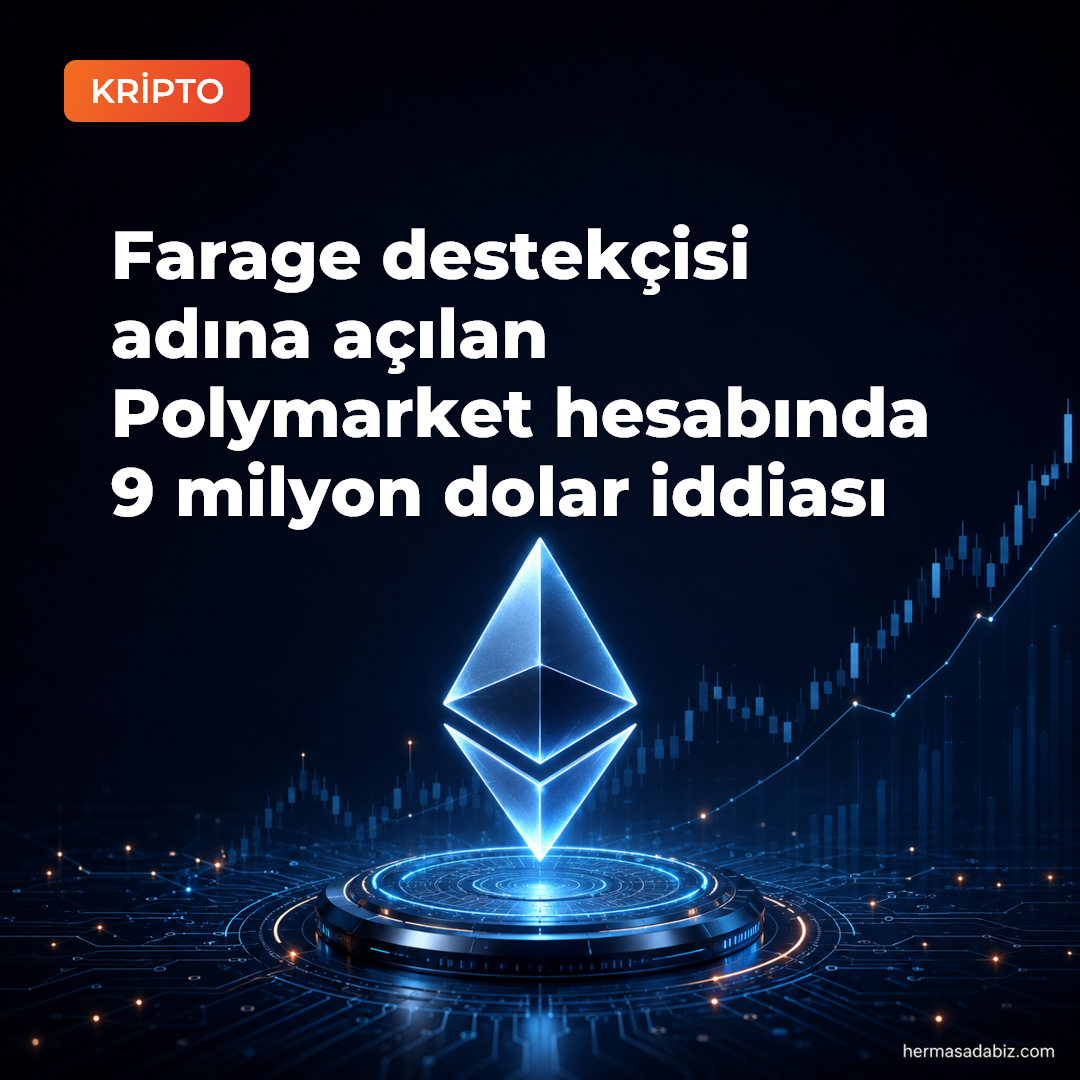 Farage destekçisi adına açılan Polymarket hesabında 9 milyon dolar iddiası